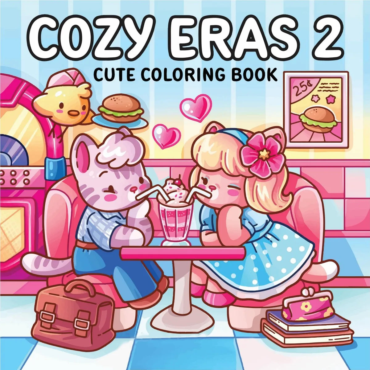 Livro de colorir "Criaturas Mágicas": várias cenas maravilhosas e criaturas mágicas, proporcionando uma experiência de colorir relaxante e agradável.