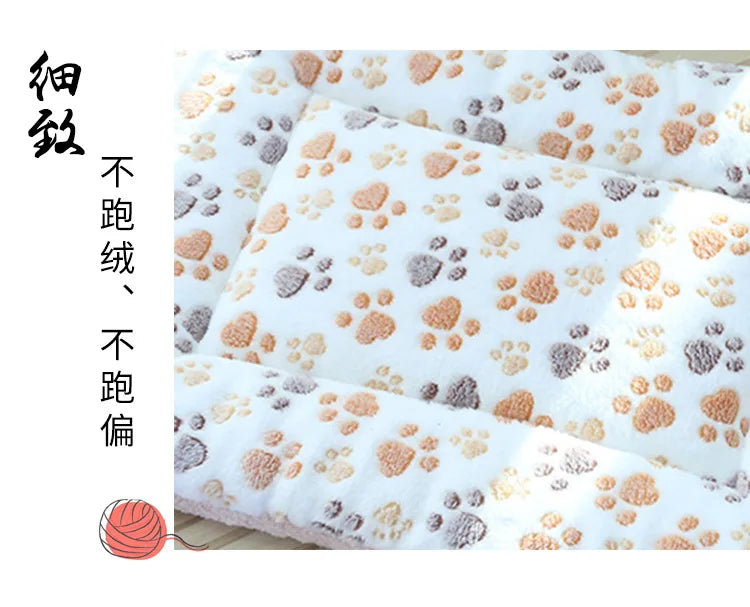 Tapete de pelúcia dupla face para animais de estimação, cama curta de pelúcia para gatos, cães pequenos, cobertor fofo para animais de estimação, almofada quente para gatinhos, sofá-cama para gatos