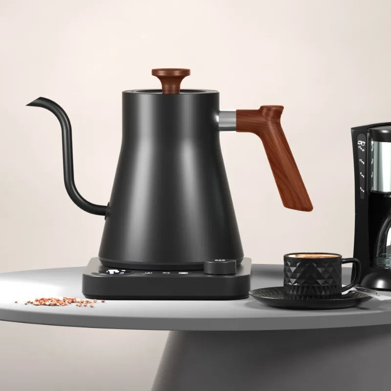 Chaleira elétrica de pescoço de ganso de 1200 W, chaleira para café, bule de chá com controle inteligente de temperatura constante, chaleira elétrica