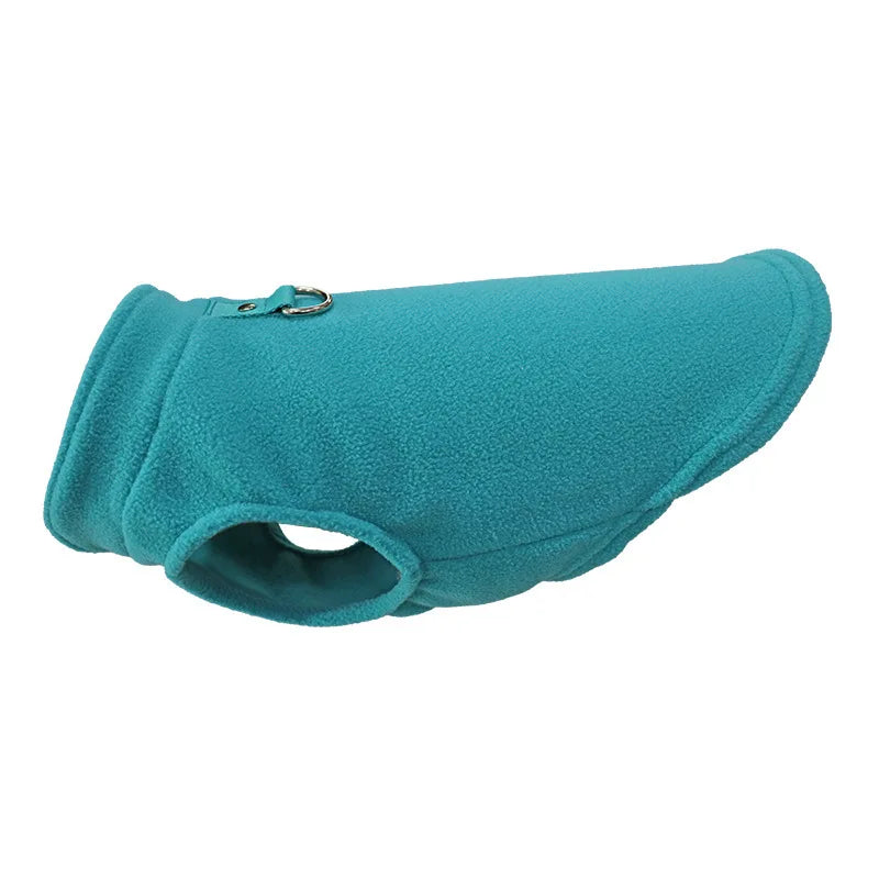 Roupas de lã quente para cães, jaqueta e colete para animais de estimação com argola em D para cães pequenos, gatos, fantasias de buldogue francês, casaco para chihuahua
