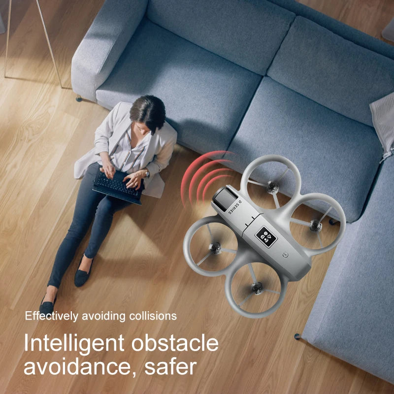 Mini drone Xiaomi D16 com câmera HD 8K ajustável de 180° e WiFi com fluxo de luz, drone de bolso para evitar obstáculos, quadricóptero RC