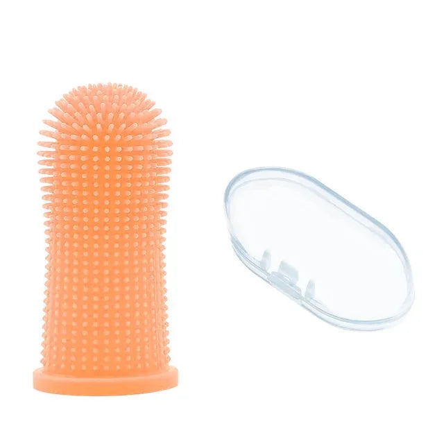 Escova de dentes super macia para cães e gatos, limpeza dos dentes, cuidados com a respiração, escova de dentes de silicone atóxica, produtos para animais de estimação