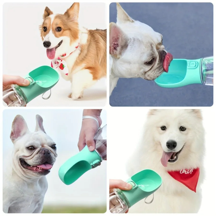 Garrafa de água portátil à prova de vazamentos para cães, ideal para aventuras ao ar livre