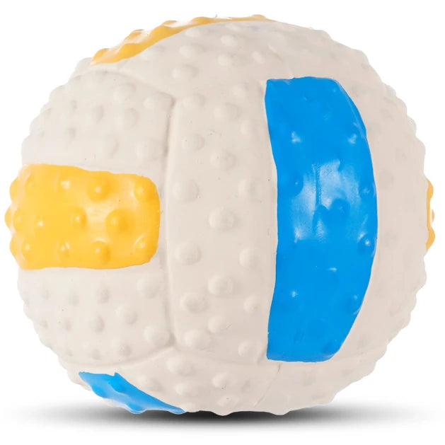 Brinquedos para cães que rangem, bolas de látex macias para cães pequenos, médios e grandes, rugby, futebol, vôlei, brinquedo para animais de estimação, bola de brinquedo interativo para mastigar