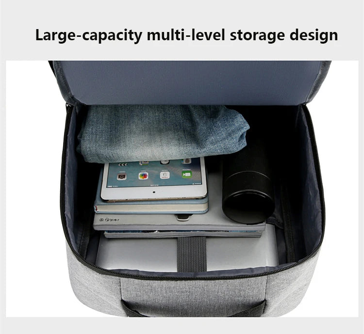 Mochilas escolares masculinas à prova d'água para laptop, mochilas escolares com entrada USB de 15,6 polegadas, mochilas de grande capacidade para homens