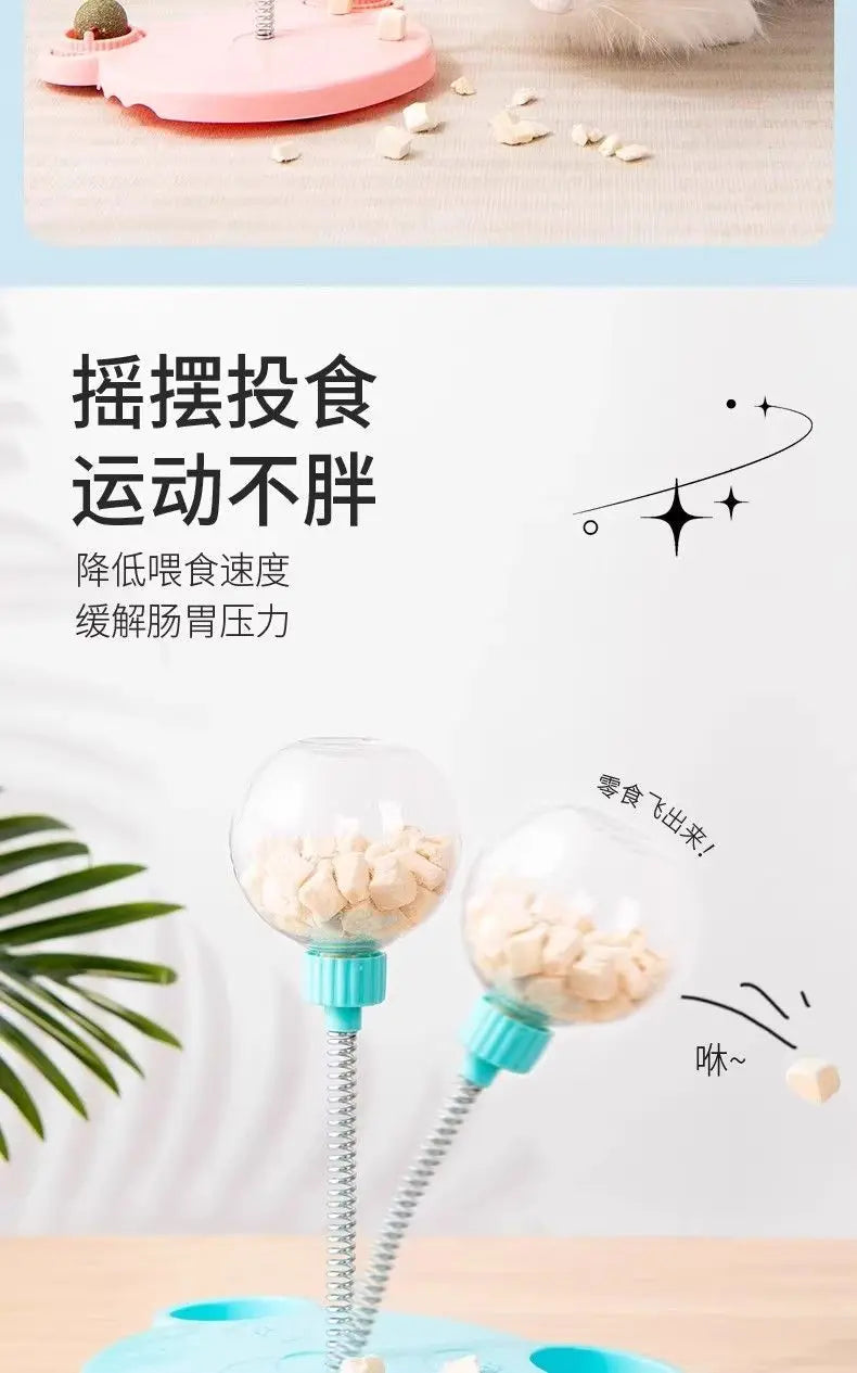 Dog Swing Feeder Ball Self-Entertainment Gadget, Shake & Feed Toy for Teddy, Bichon, Pomeranian & Other Pets