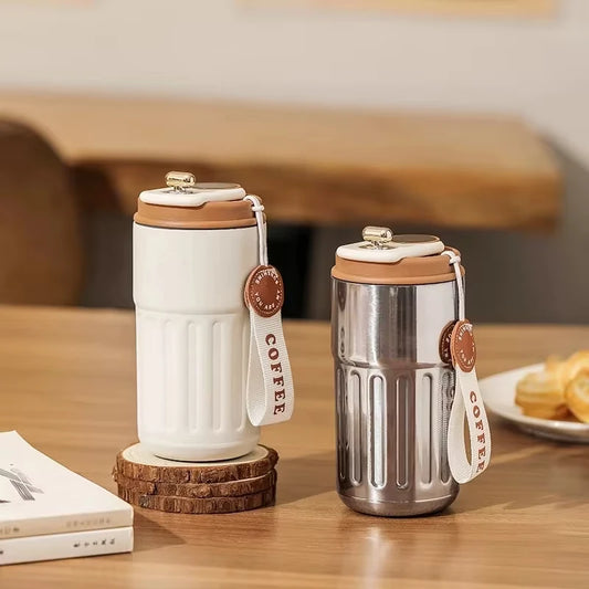 Garrafa térmica de 450 ml com display inteligente de temperatura, copo a vácuo de aço inoxidável 316, caneca térmica portátil para escritório e negócios