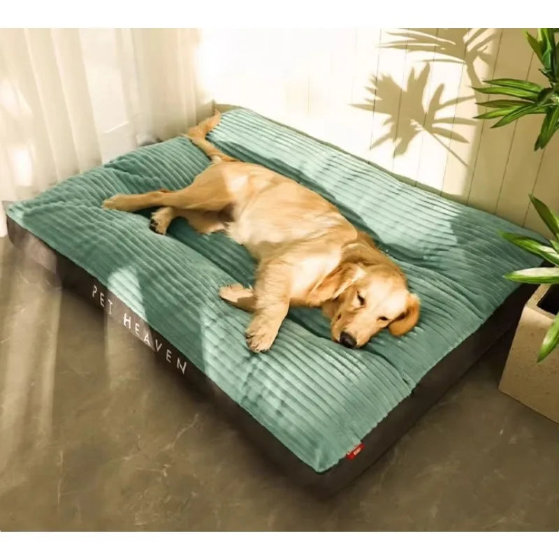 Soft Pet Dog Bed Winter Warm Dog Sleeping Mat Corduroy Pet Mat for Cats Dogs Fluff Sleeping Removable Pet Beds Pet Supplies