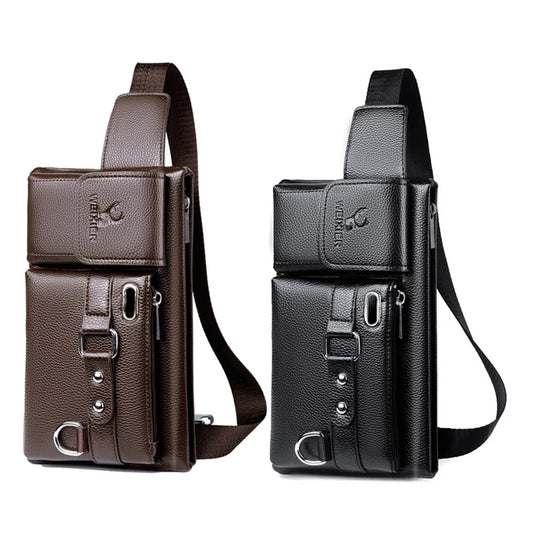 Marca WEIXIER Unissex de Ombro Único Multifuncional Esportivo Corrida Grande Capacidade Cintura Bolsa de Peito Masculina Casual Carteira Mensageiro