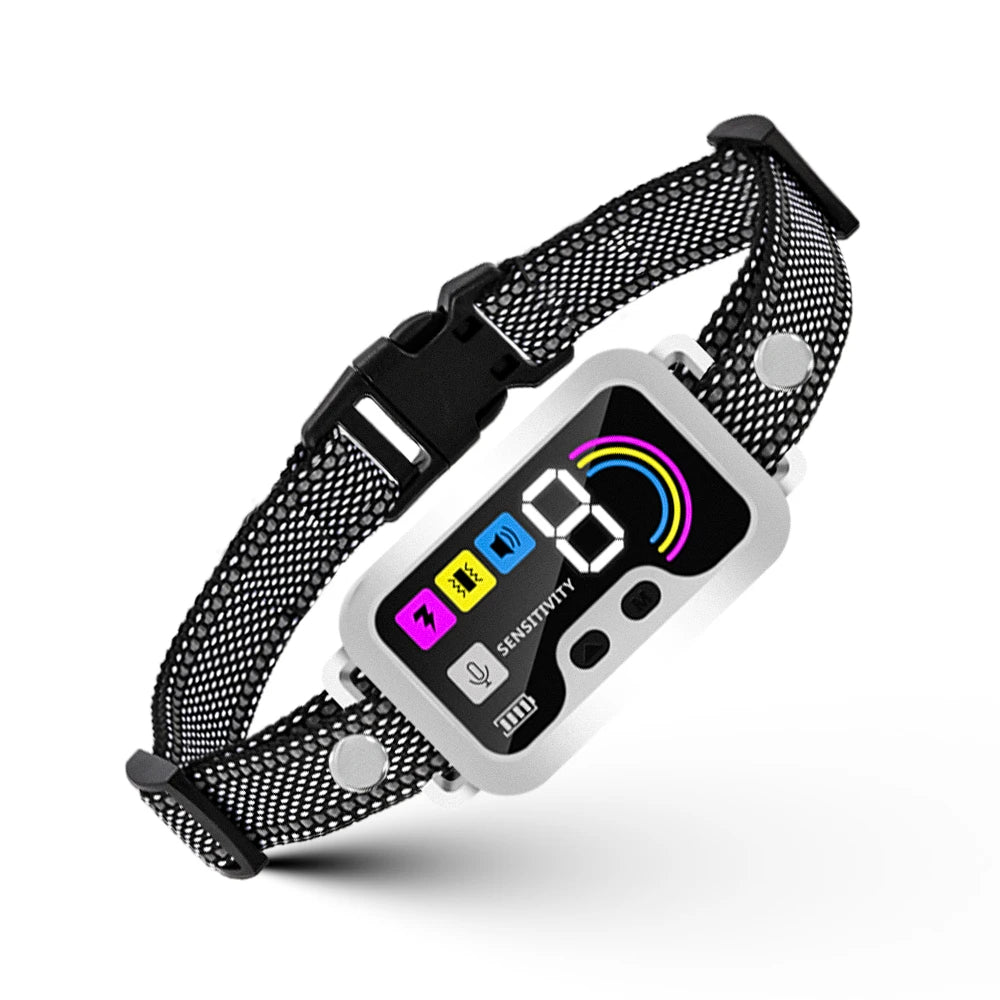 PUPOPAN Dog Training Collar for Large Dogs - Shock Collar with 3 Training Modes Waterproof Electric Shockers And Training Icons