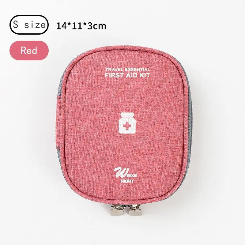 Kit de primeiros socorros para a família, 1 peça, portátil, para viagem, para uso externo, bolsa de armazenamento de medicamentos em camadas, grande capacidade, para uso doméstico