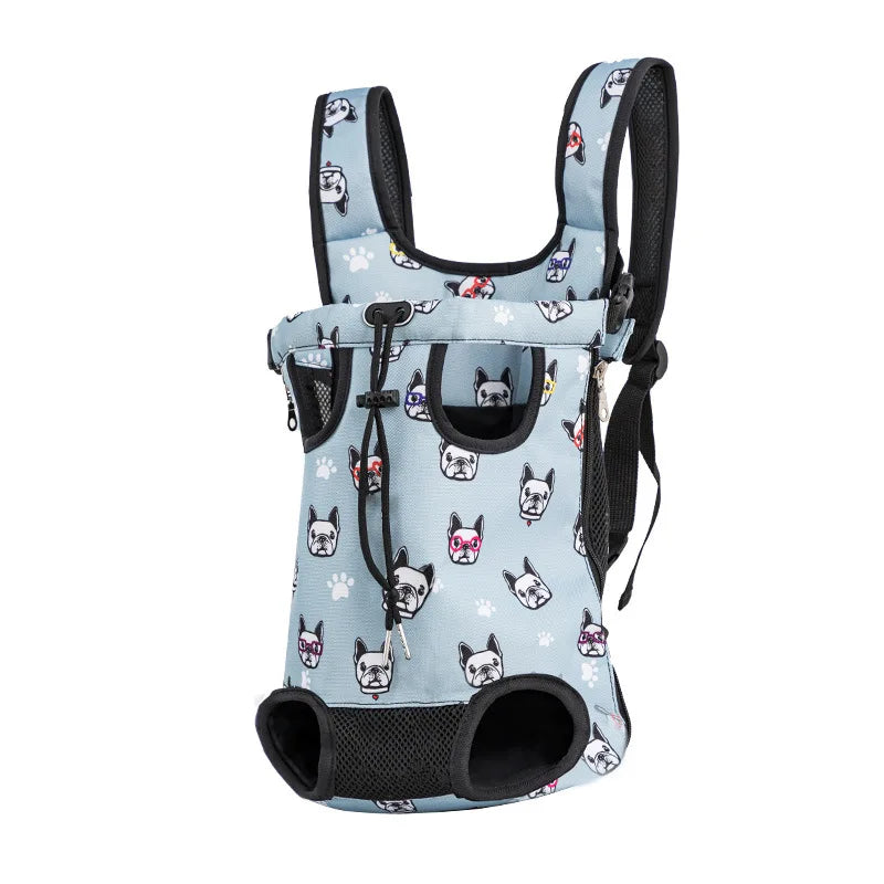 Bolsa de transporte ajustável para gatos, mochila de ombro duplo para animais de estimação, bolsa portátil para viagens ao ar livre, acampamento, caminhada, bolsa para gatos e cachorros