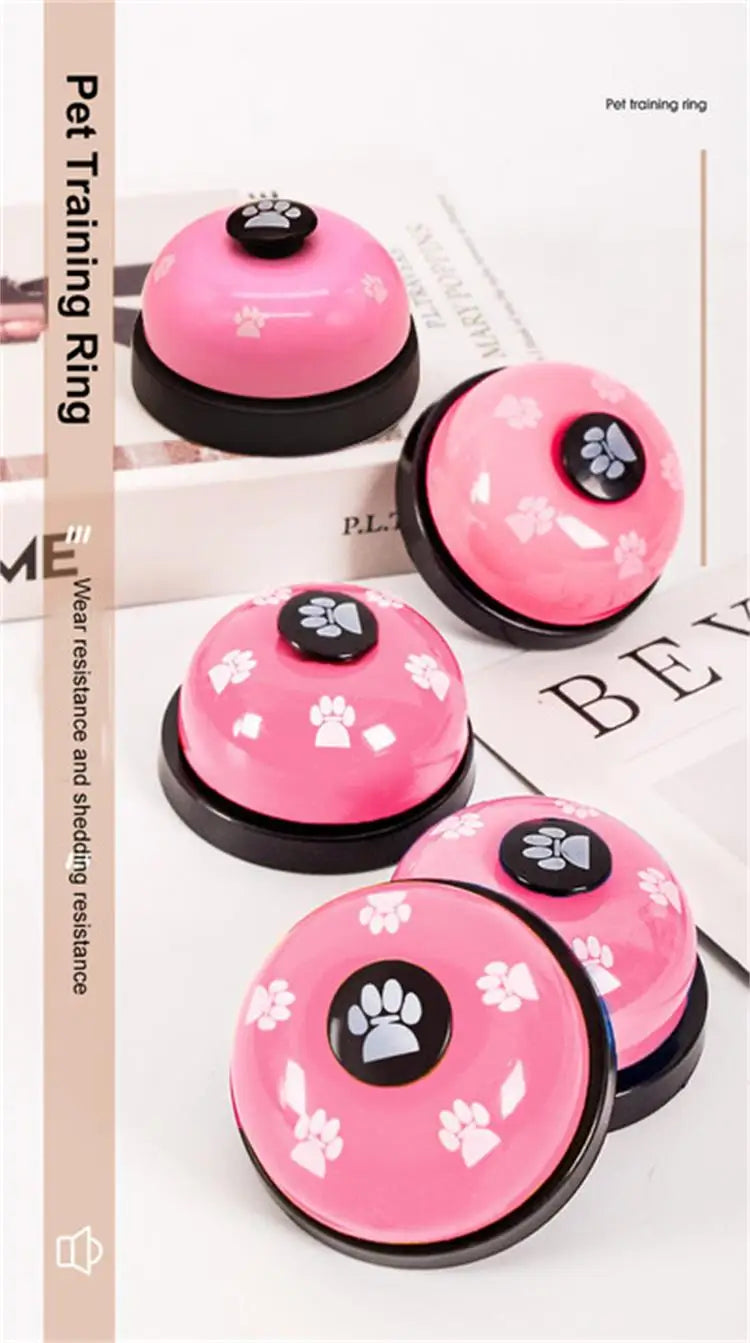 1 peça de brinquedo para treinamento de animais de estimação, jantar pequeno, sino, pegada, brinquedo para cachorro, chamada de cachorro, acessórios para cachorros, brinquedos para animais de estimação
