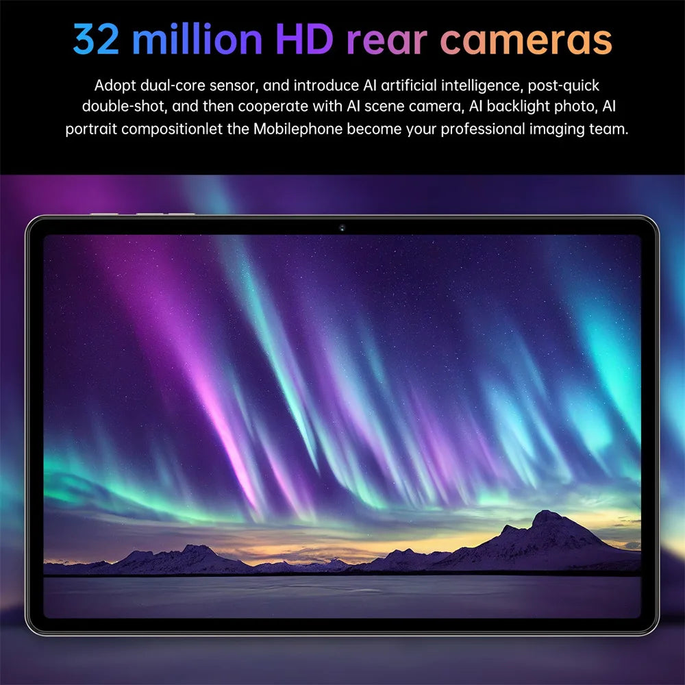 Tablet PC Pad 7SPro 10.1" Original 5G Dual SIM Tablets Tab Android 15 22GB + 2TB 10000mAh Com teclado Laptop Para Crianças