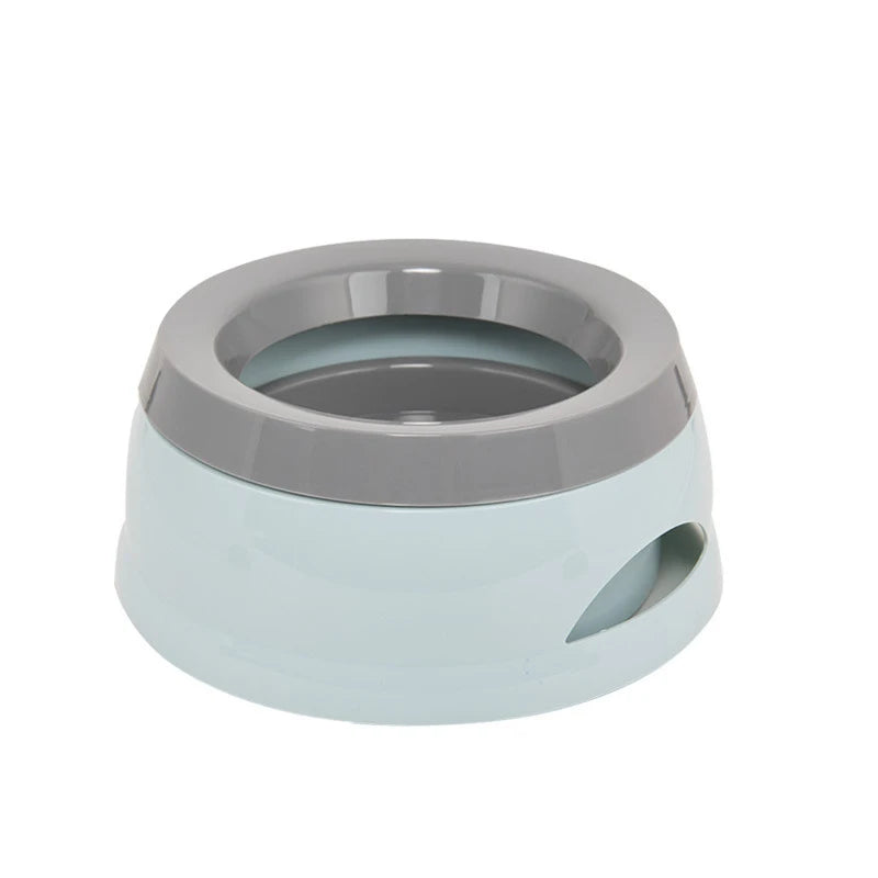 Tigelas flutuantes para cães e gatos, tigelas portáteis de plástico para gatos, tigelas flutuantes que não molham a boca e não derramam água potável, acessórios para cães