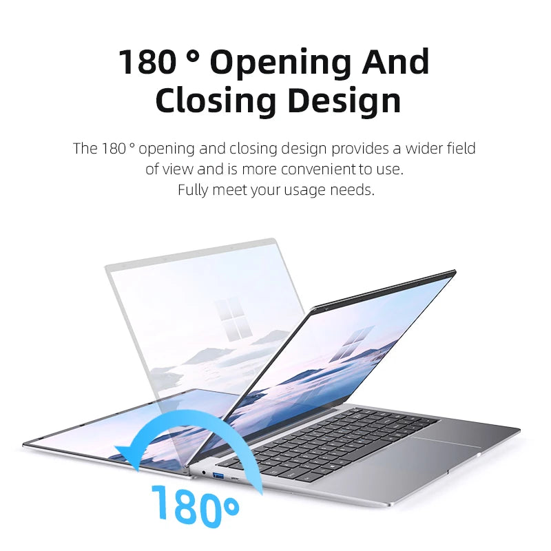 Computador portátil Xiaman Windows 11 Pro Intel Atom A3950 Quad-Core 2025 Notebook PC 12 GB de RAM 1 TB 2 TB SSD 1920 * 1080 Computador de escritório