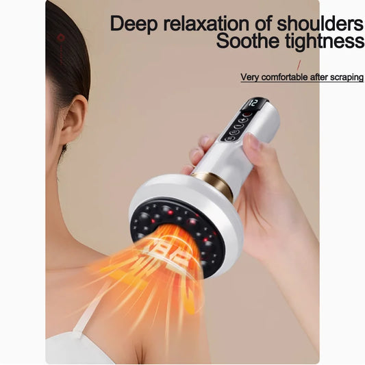 Dispositivo de ventosa inteligente com aquecimento elétrico, dispositivo de sucção de pressão negativa sem fio, dispositivo de massagem de dragagem de meridianos