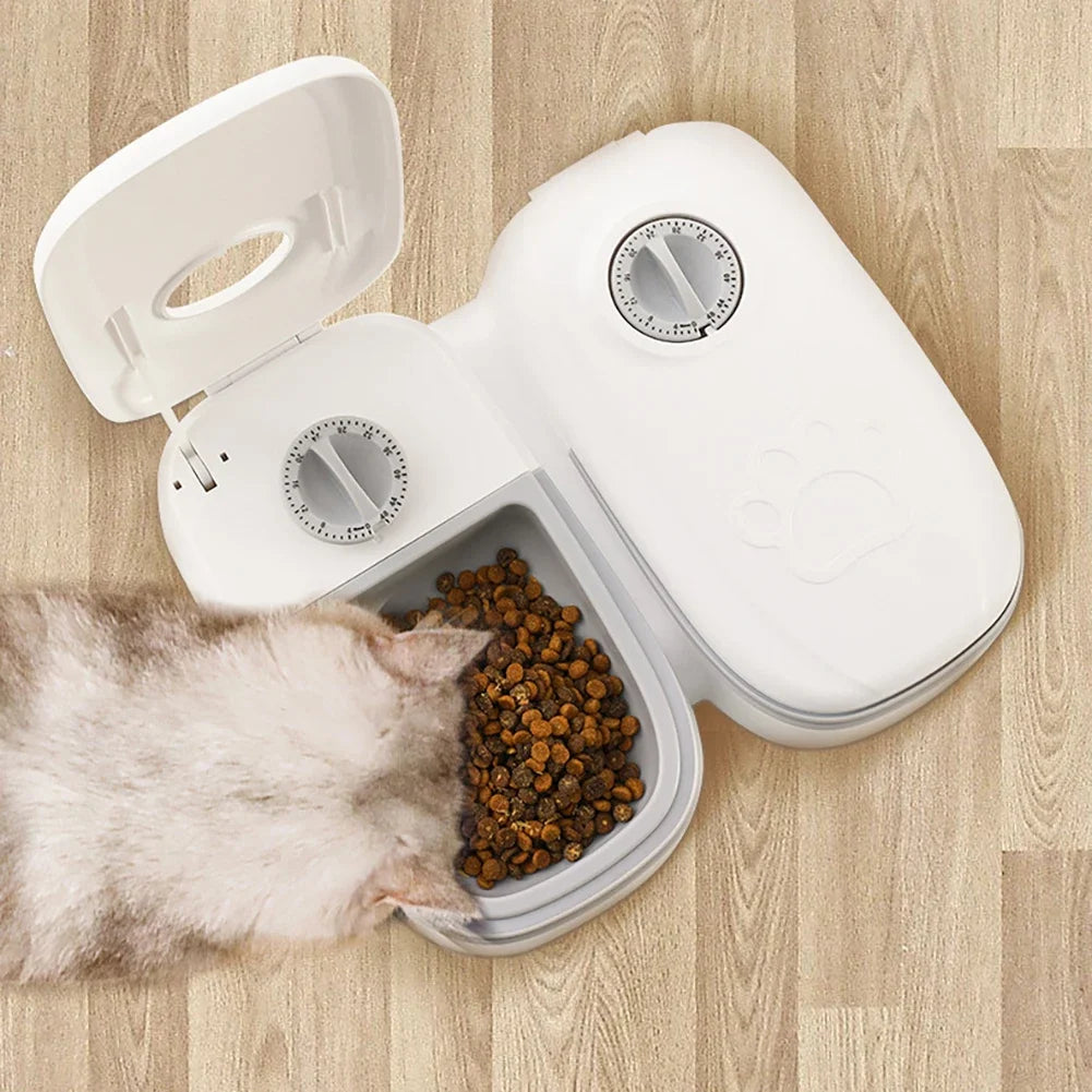 Automatic Cat Feeder Timed Pet Food Dispenser For Wet Dry Food 48 Hour Timed Smart Pet Feeder For Cats Dogs Pet Products