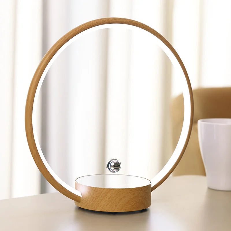 2025 Nova Lâmpada Circular de Anel Magnético de Luxo com Levitação Gradiente de Luz Atmosfera para Escritório, Quarto, Decoração de Casa, Presente Criativo
